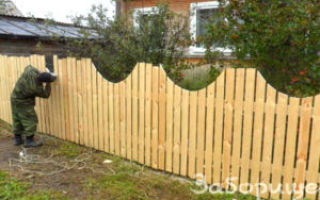 Заборы из обрезной доски своими руками