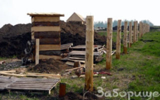 Деревянные столбы для вашего забора