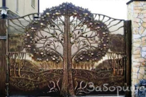Ворота художественной ковки