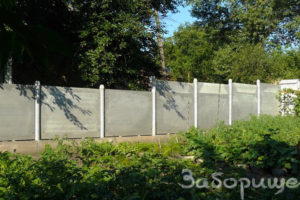 Секции забора из шифера