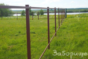 Металлический каркас под забор
