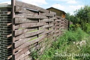 забор из австрийской плетенке